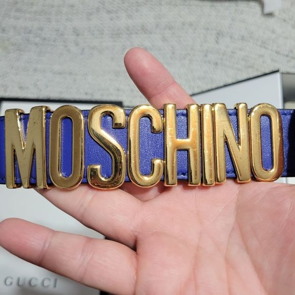 Moschino logo belt sz 52 or large in US - Picture 15 of 15
